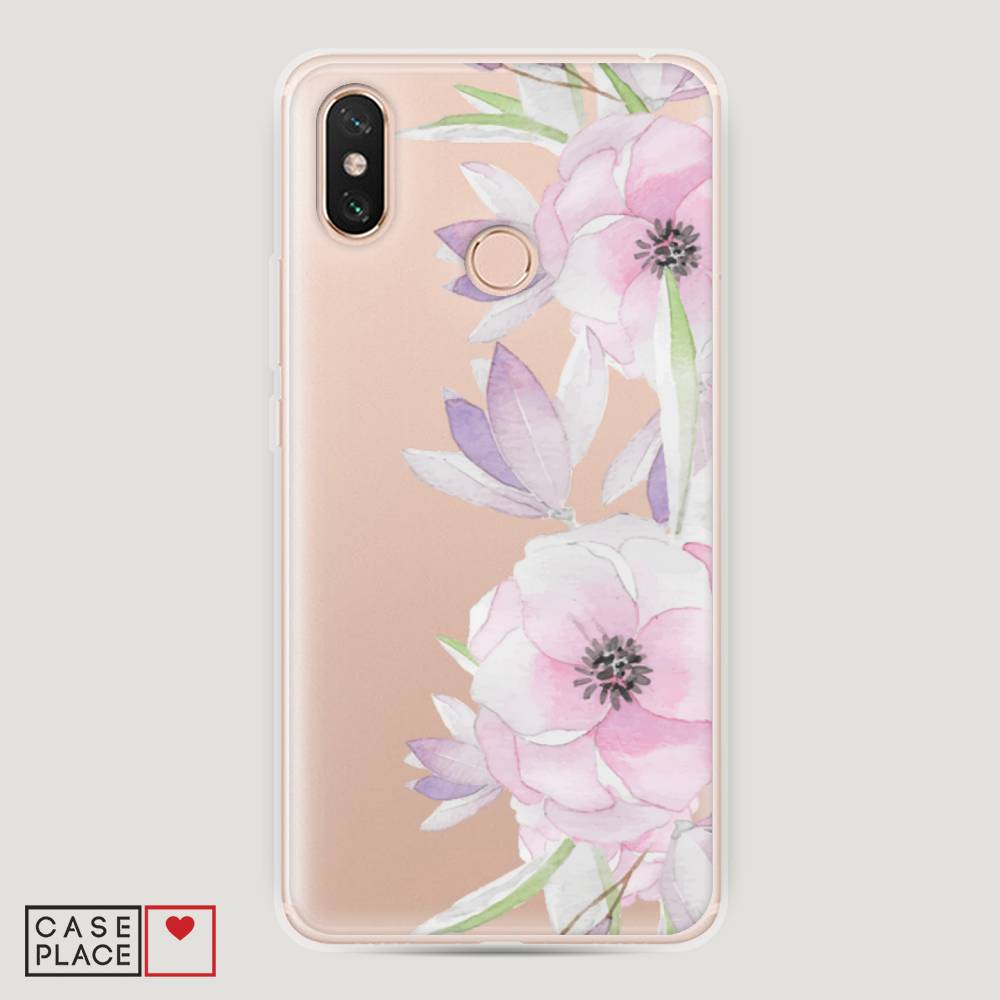 

Пластиковый чехол "Нежные анемоны" на Xiaomi Mi Max 3