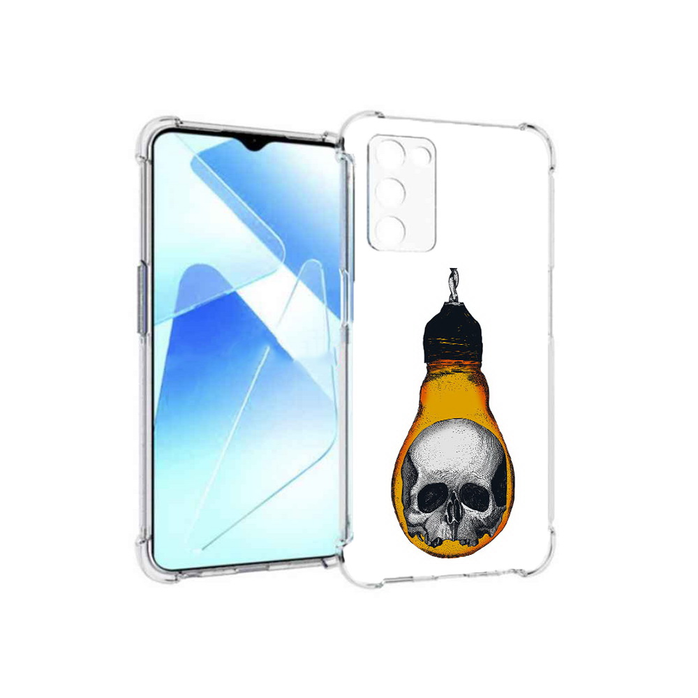 Чехол MyPads Tocco для Infinix Zero X Pro череп в лампочке