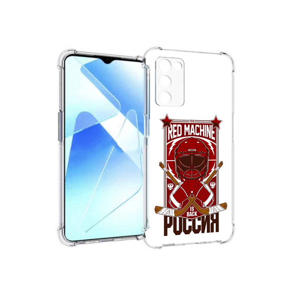 

Чехол MyPads Tocco для Infinix Zero X Pro хоккей россия, Прозрачный, Tocco