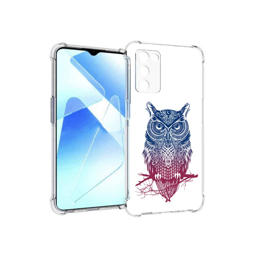 

Чехол MyPads Tocco для Infinix Zero X Pro хиппи сова, Прозрачный, Tocco