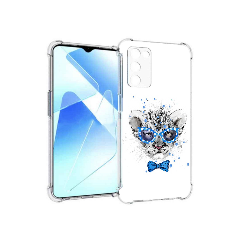 

Чехол MyPads Tocco для Infinix Zero X Pro тигренок с бабочкой, Прозрачный, Tocco
