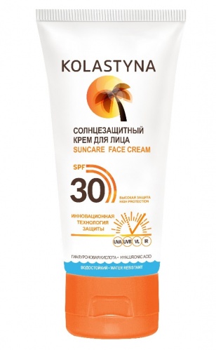 фото Крем для лица солнцезащитный kolastyna spf 30 50 мл