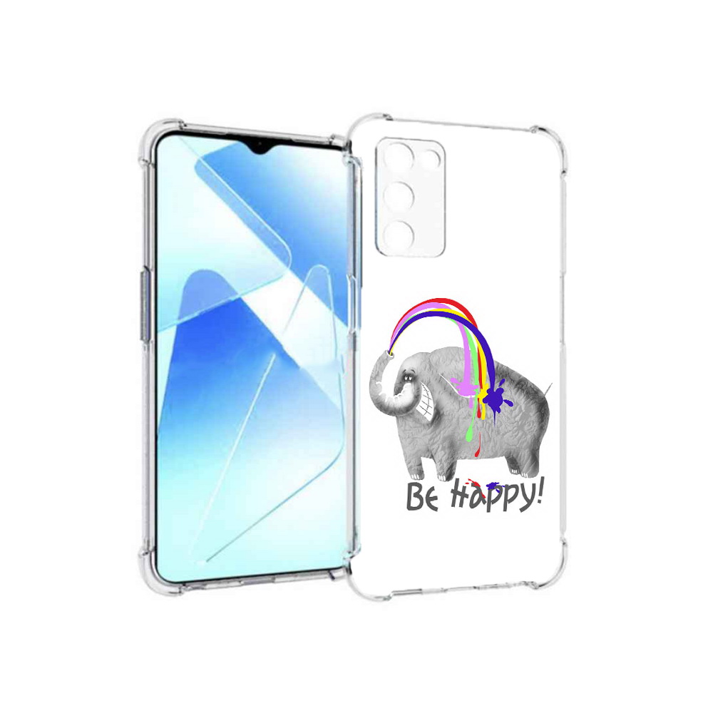 

Чехол MyPads Tocco для Infinix Zero X Pro счастливый слон, Прозрачный, Tocco