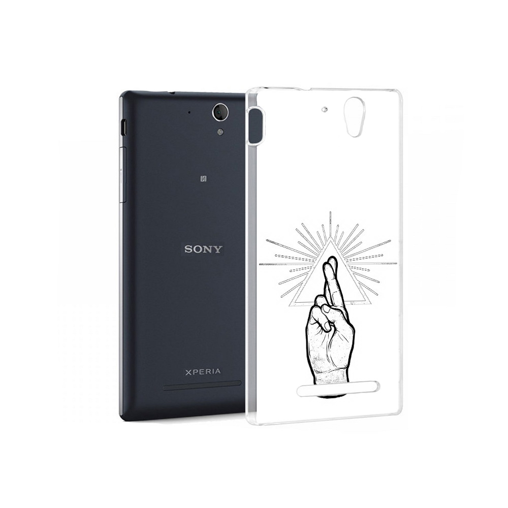 

Чехол MyPads Tocco для Sony Xperia C5 Ultra черно белая рука (PT16261.253.681), Прозрачный, Tocco