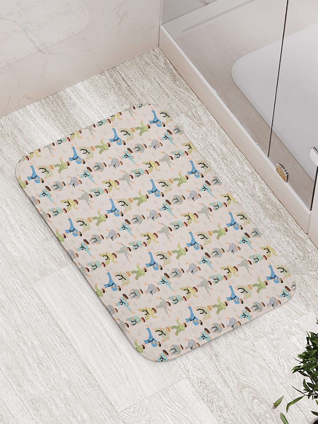 

Коврик противоскользящий для ванной, сауны, бассейна, 77х52 см bath_63762 JoyArty