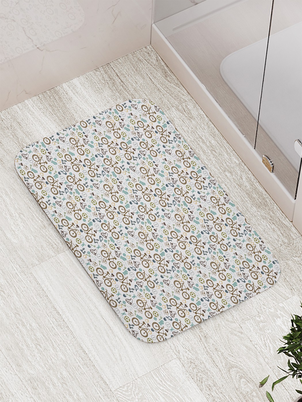 

Коврик противоскользящий для ванной, сауны, бассейна, 77х52 см bath_63757 JoyArty
