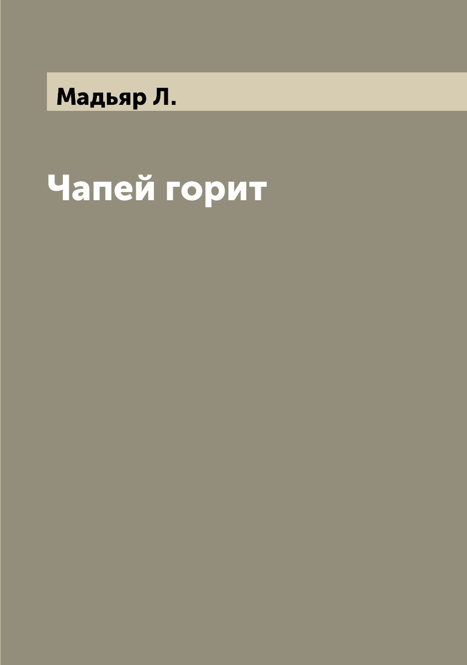 

Книга Чапей горит