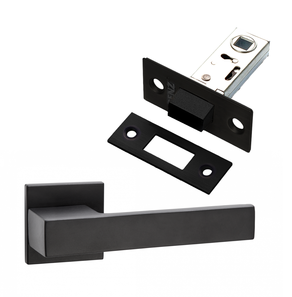 

Комплект для межкомнатной двери PAULINIDOR ручки540-03slim + защелка магнитная 5-50,Черный