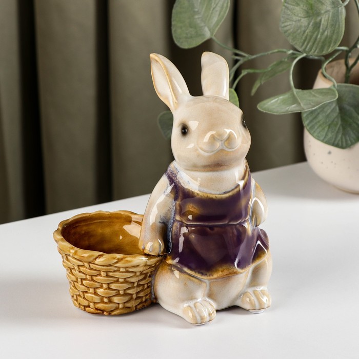 

Конфетница Зайка, 10,5×7,5×16,5 см, цвет МИКС