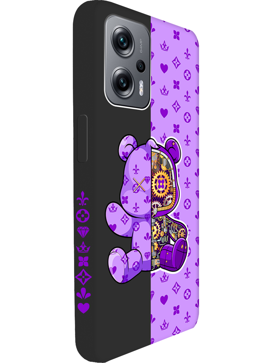 

Силиконовый чехол на Poco X4 GT / Xiaomi Redmi Note 11T Pro / 11T Pro+ с принтом 856383, Черный;фиолетовый, 740187772