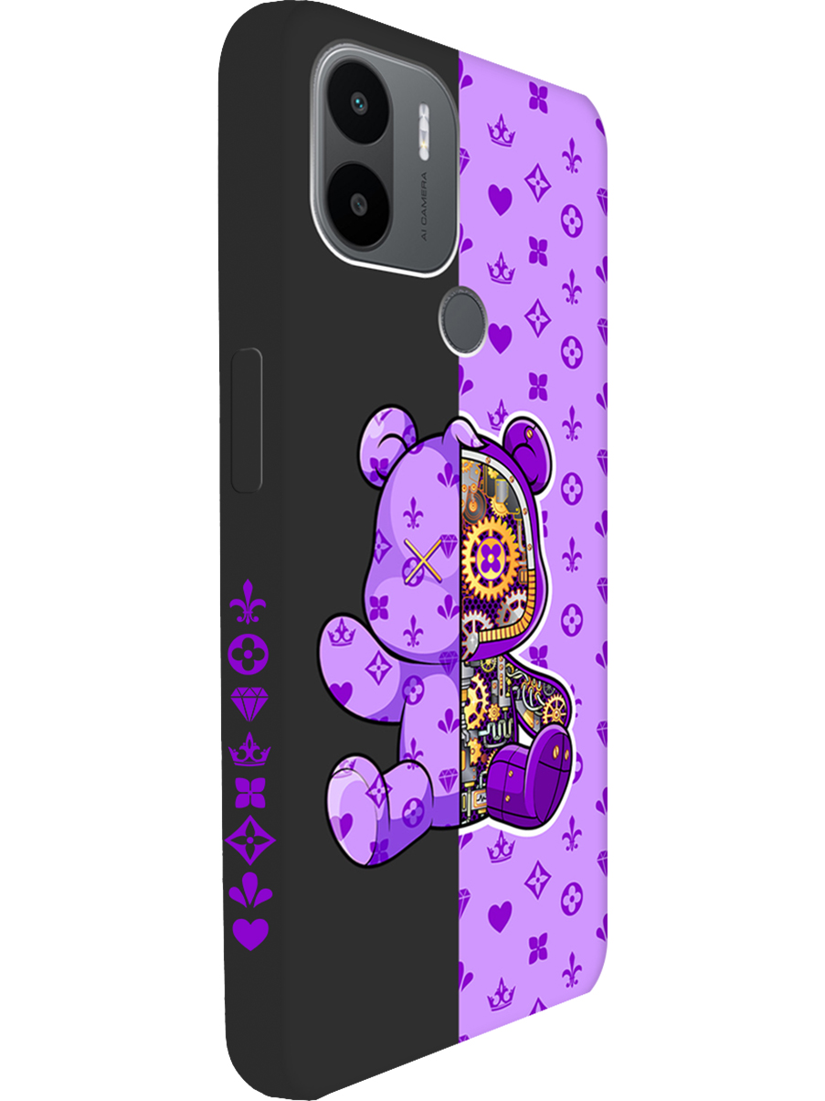 

Силиконовый чехол на Xiaomi Redmi A1+ / A2+ / Poco C50 / C51 с принтом 856411, Черный;фиолетовый, 762092172