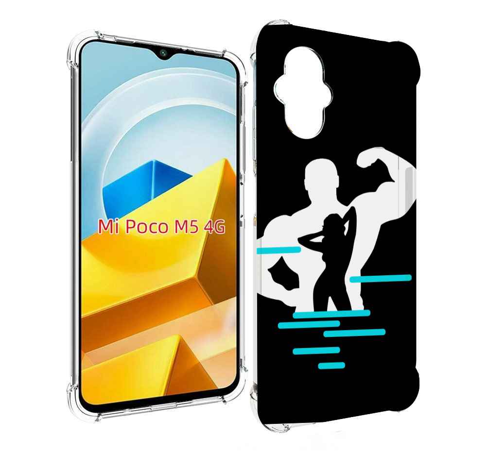 

Чехол Mypads Фитнес-Тренировка Для Poco M5 Противо, Прозрачный, Tocco