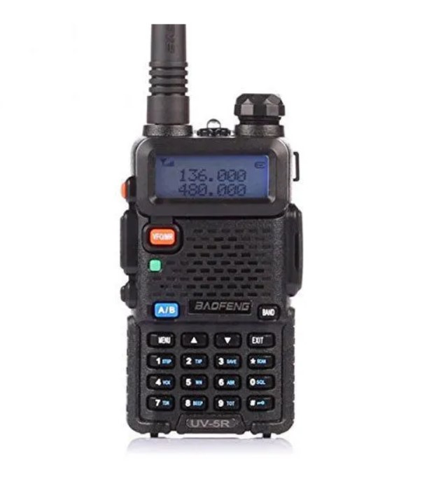 

Портативная радиостанция BAOFENG UV-5R/1800мАч 136-174/400-480 МГц, Черный, UV-5R