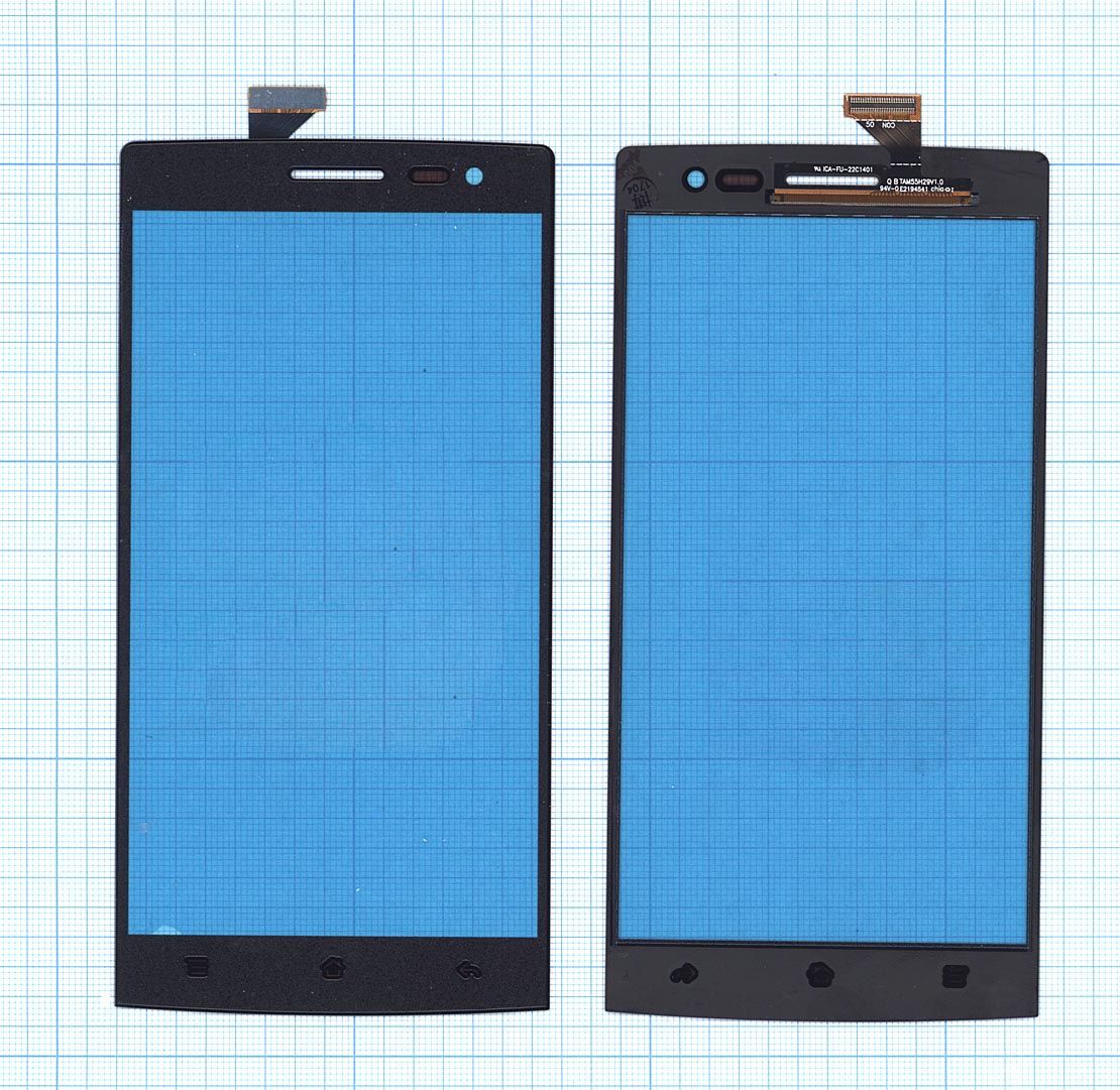 

Сенсорное стекло (тачскрин) для OPPO Find 7 / Find 7a черное, Черный