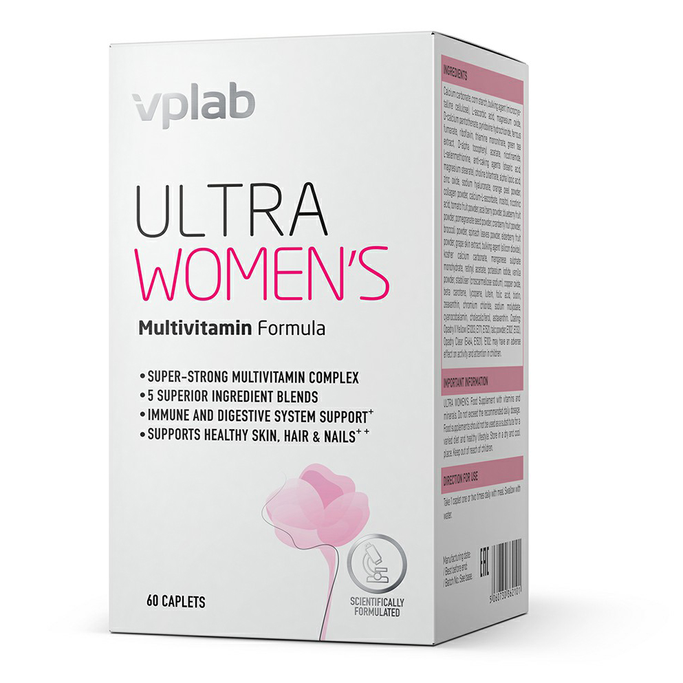 фото Витаминно-минеральный комплекс для женщин vplab ultra women's multivitamin formula 60 таб