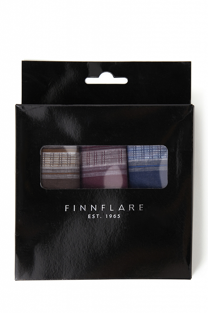 

Комплект носовых платков Finn-Flare мужской FAB21703S, 1067 101c.blue/ 304cherry/ 600brown, FAB21703S