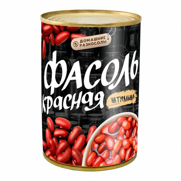 

Фасоль Домашние разносолы красная натуральная 400 г
