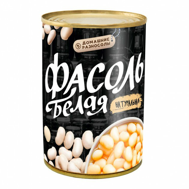 

Фасоль Домашние разносолы белая натуральная 400 г