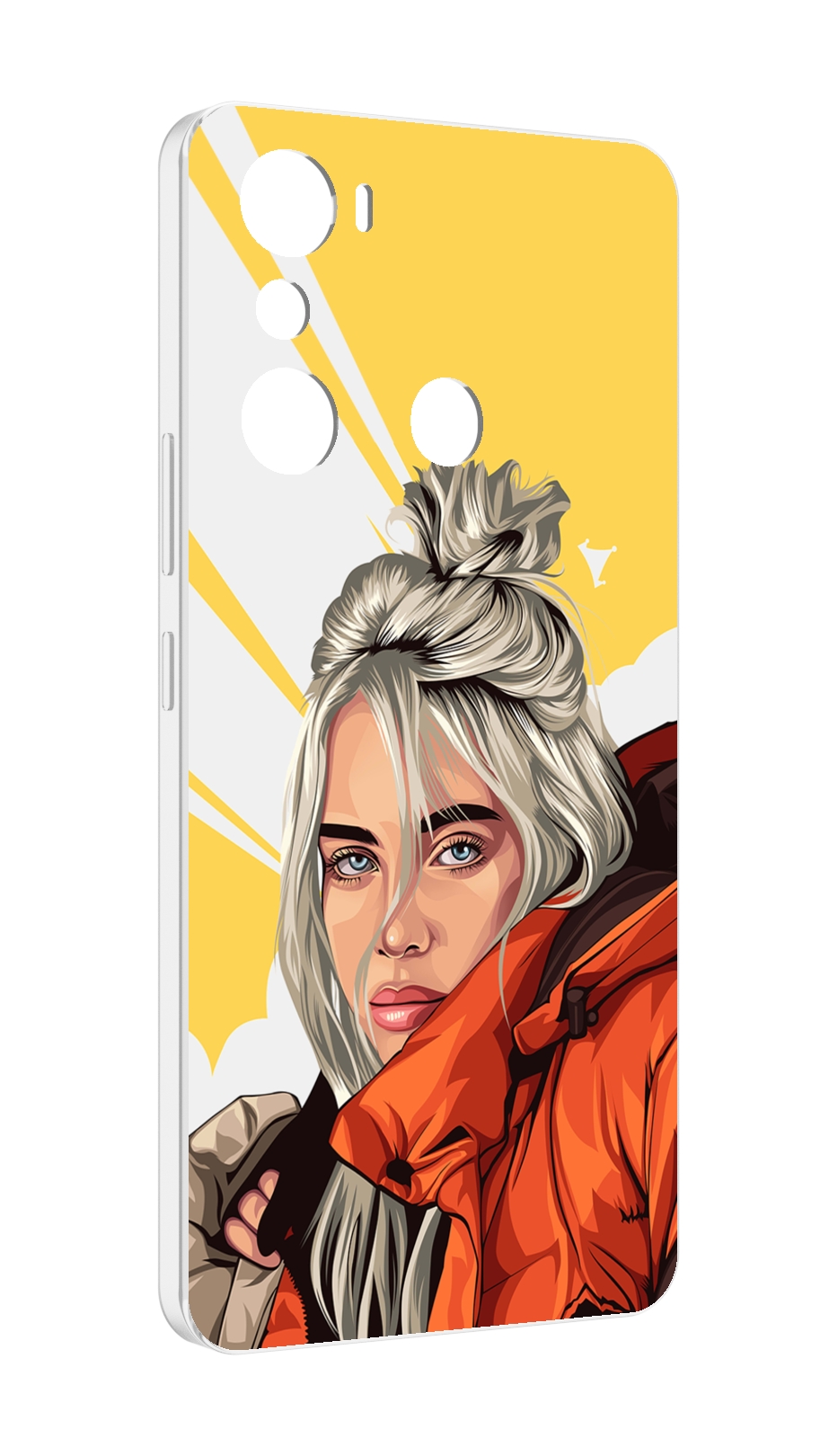

Чехол MyPads билли-айлиш-в-куртке для Infinix Hot 20i, Прозрачный, Tocco