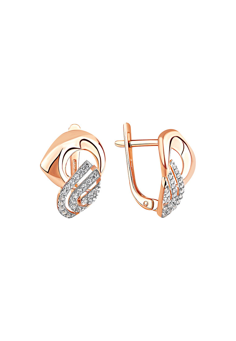 

Серьги из желтого золота с фианитом Kari Jewelry СЛ-402260, СЛ-402260