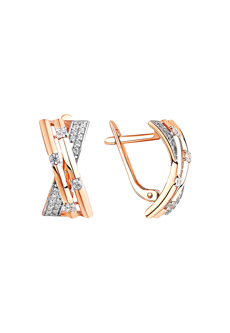

Серьги из желтого золота с фианитом Kari Jewelry СЛ-401464, СЛ-401464