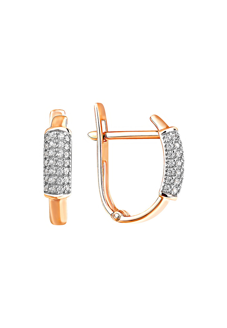 

Серьги из желтого золота с фианитом Kari Jewelry СЛ-402222, СЛ-402222