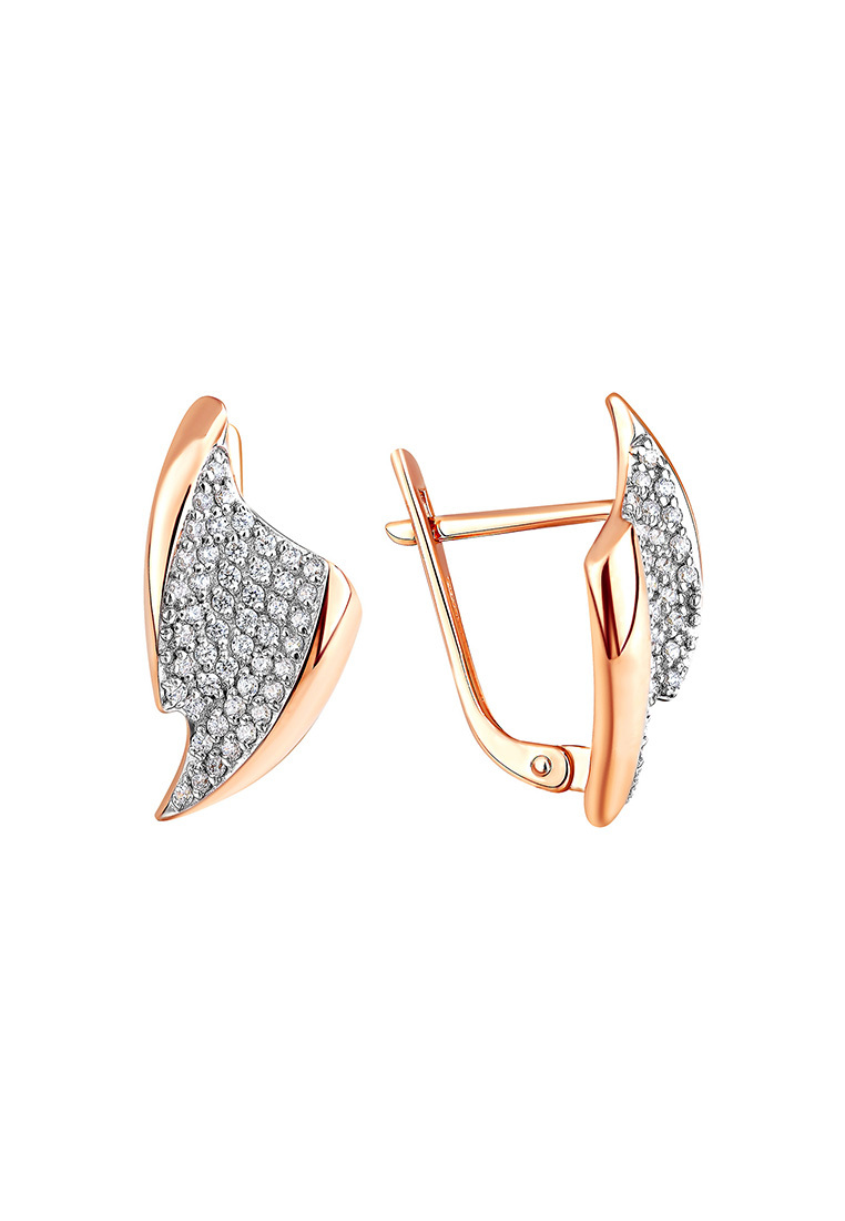 

Серьги из желтого золота с фианитом Kari Jewelry СЛ-402255, СЛ-402255