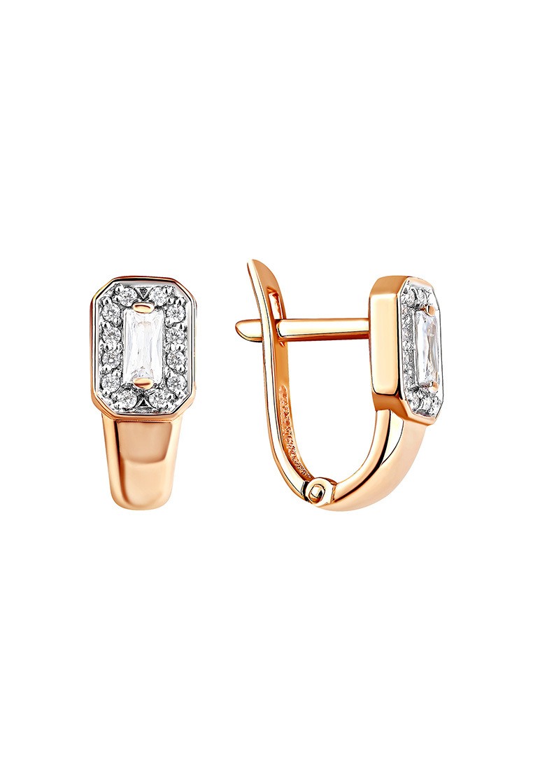 

Серьги из желтого золота с фианитом Kari Jewelry СЛ-402072, СЛ-402072