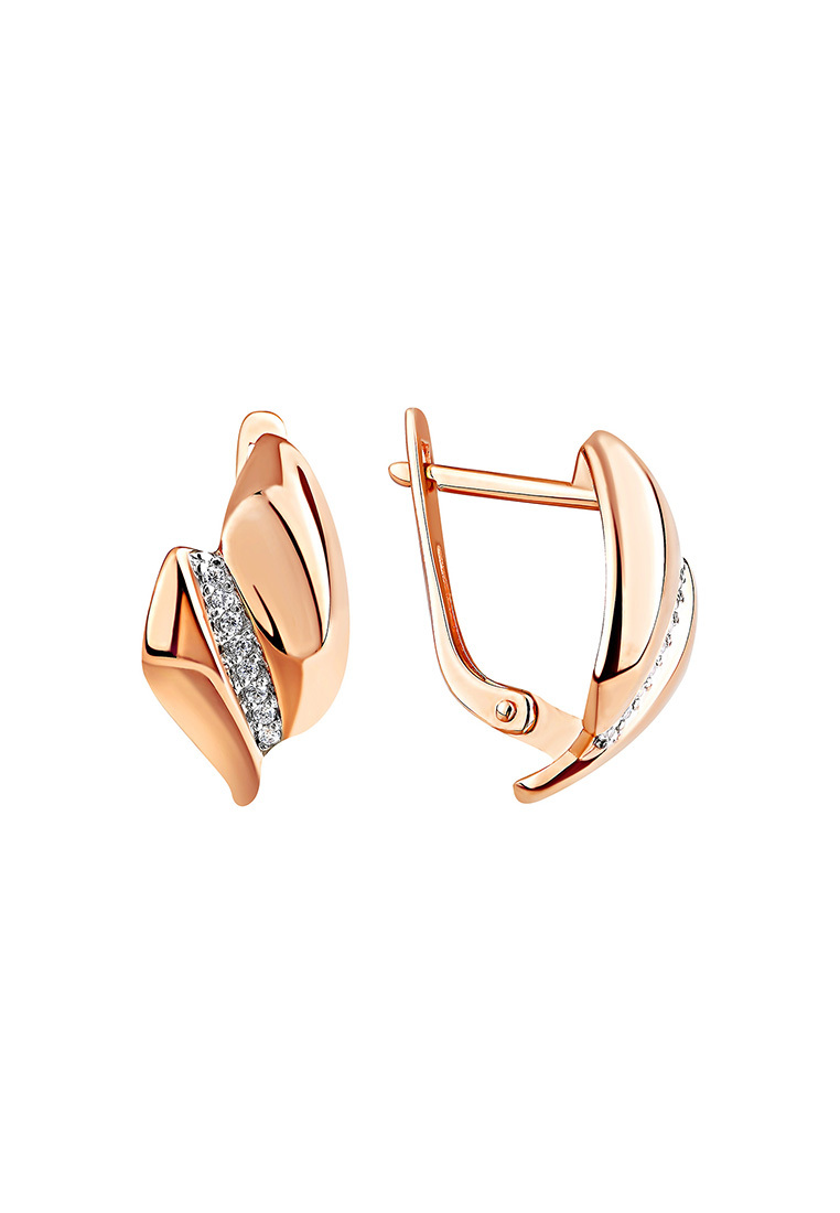 

Серьги из желтого золота с фианитом Kari Jewelry СЛ-402183, СЛ-402183