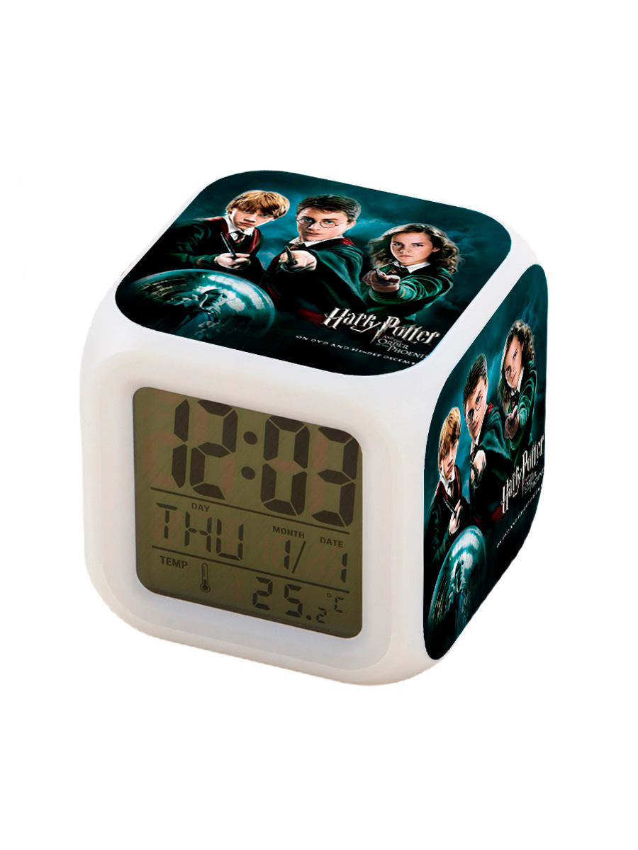 

Настольные часы будильник StarFriend Гарри Поттер Harry Potter подсветка usb 7,7 см