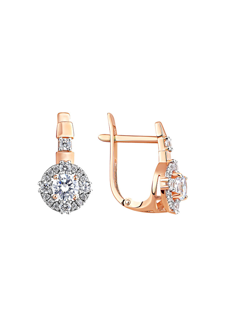 

Серьги из желтого золота с фианитом Kari Jewelry СЛ-402055, СЛ-402055