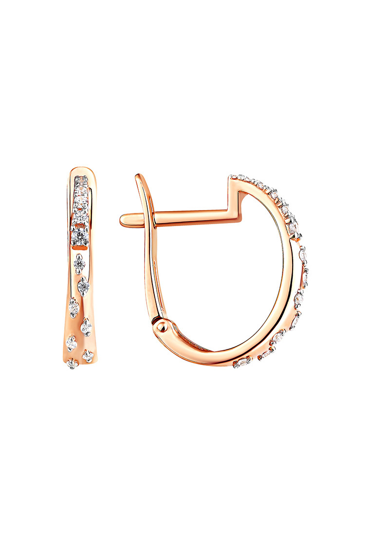 

Серьги из желтого золота с фианитом Kari Jewelry СЛ-402274, СЛ-402274