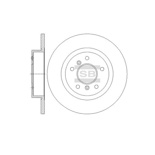

Диск тормозной Sangsin brake sd4252