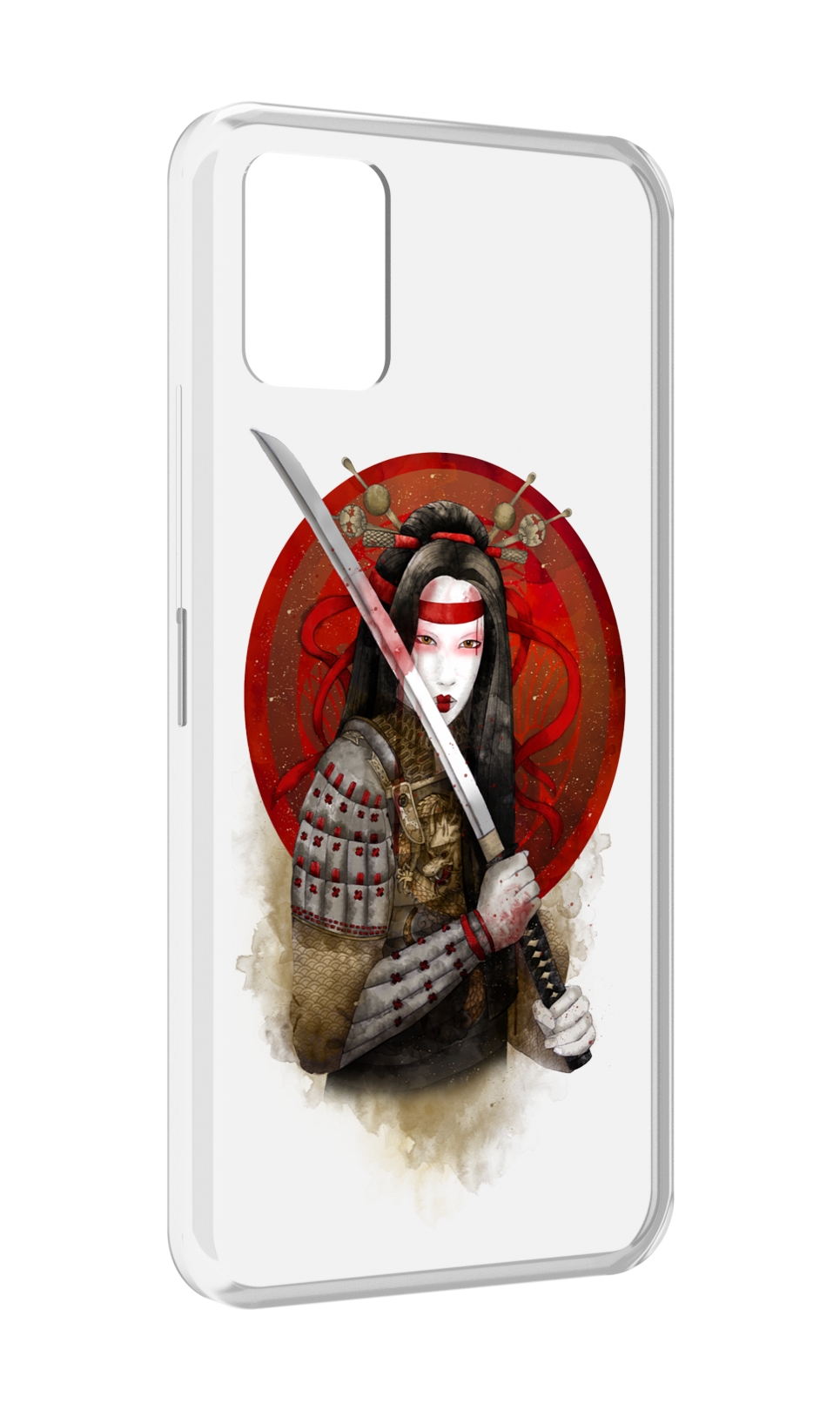 

Чехол MyPads рисованная девушка с катаной для Umidigi Power 5, Прозрачный, Tocco