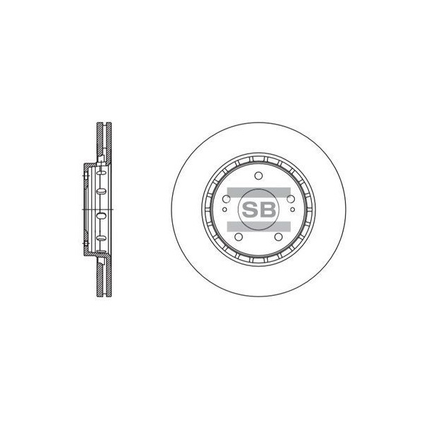 

Диск тормозной Sangsin brake sd4329