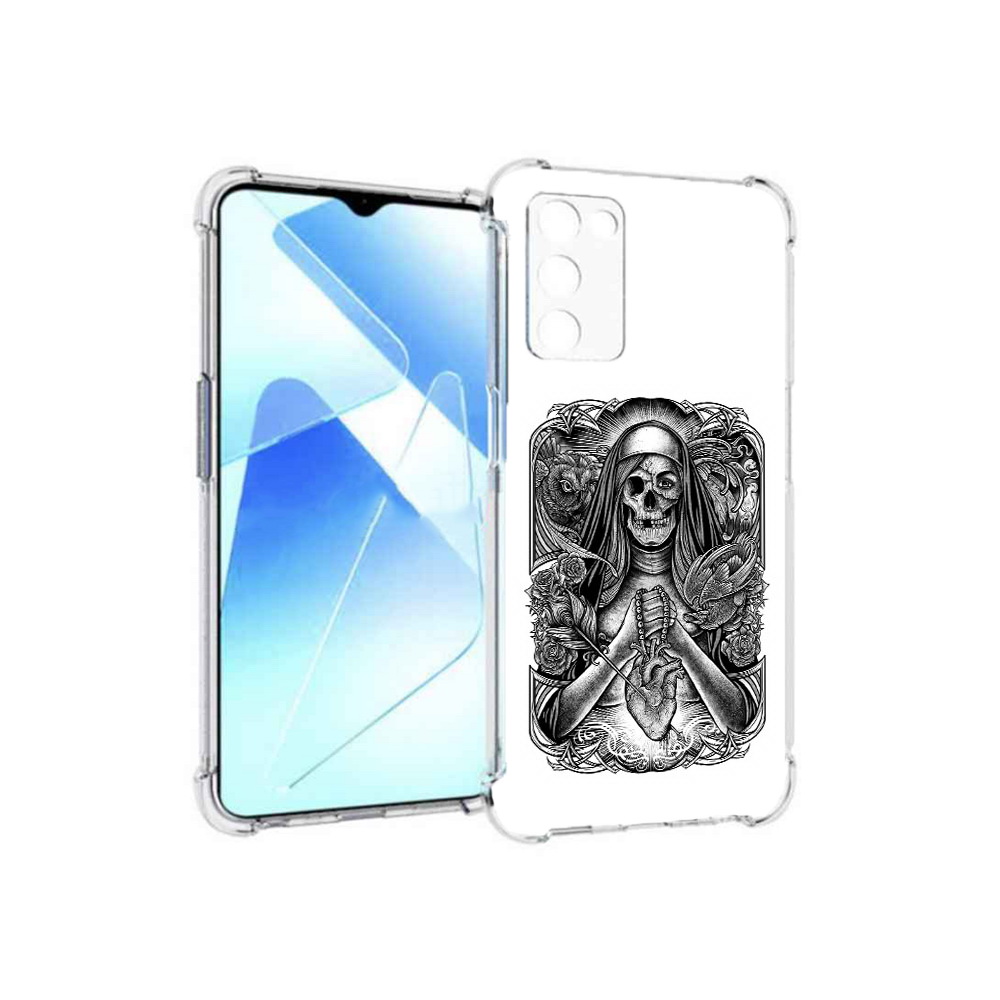 Чехол MyPads Tocco для Infinix Zero X Pro скелет с сердцем