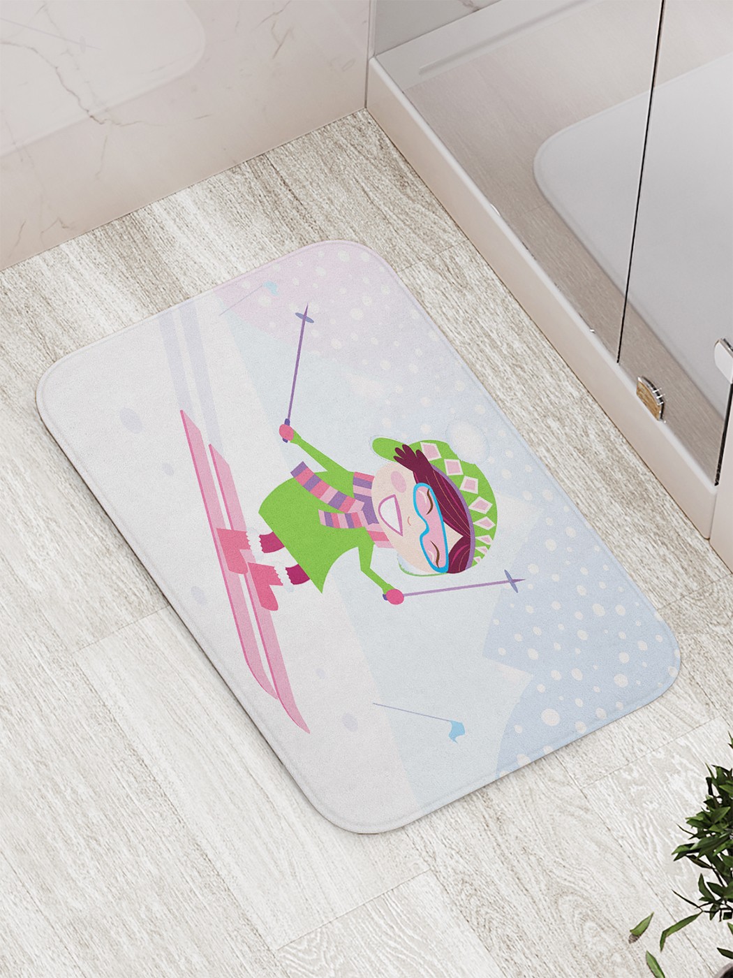 

Коврик противоскользящий для ванной, сауны, бассейна, 77х52 см bath_63749 JoyArty