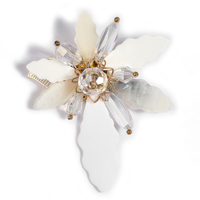 

Брошь женская Fashion Jewelry Цветок белая, Цветок
