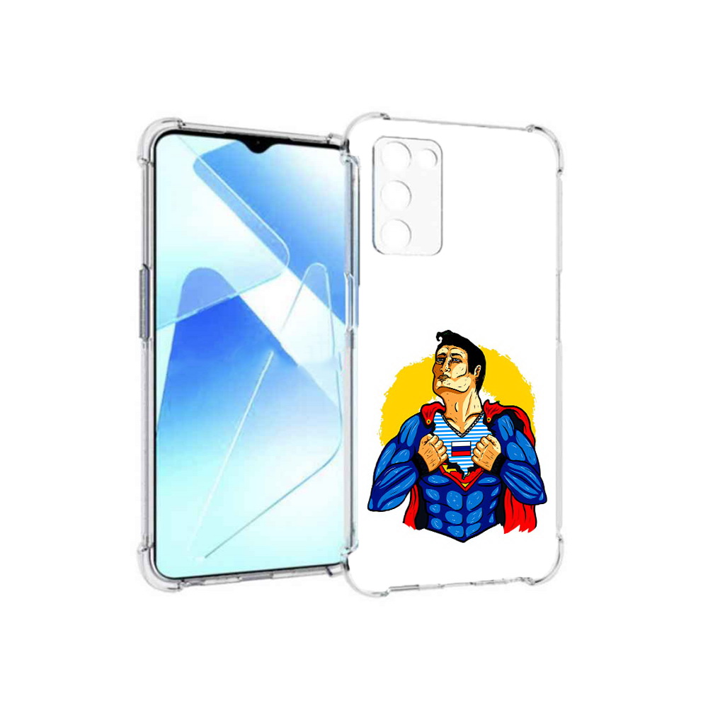 

Чехол MyPads Tocco для Infinix Zero X Pro русский супермен, Прозрачный, Tocco