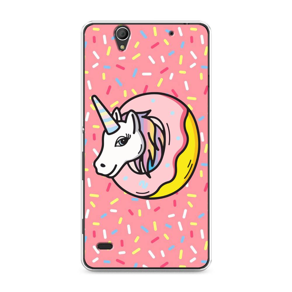 

Чехол Awog на Sony Xperia C4 "Единорог в пончике", Разноцветный, 52650-2