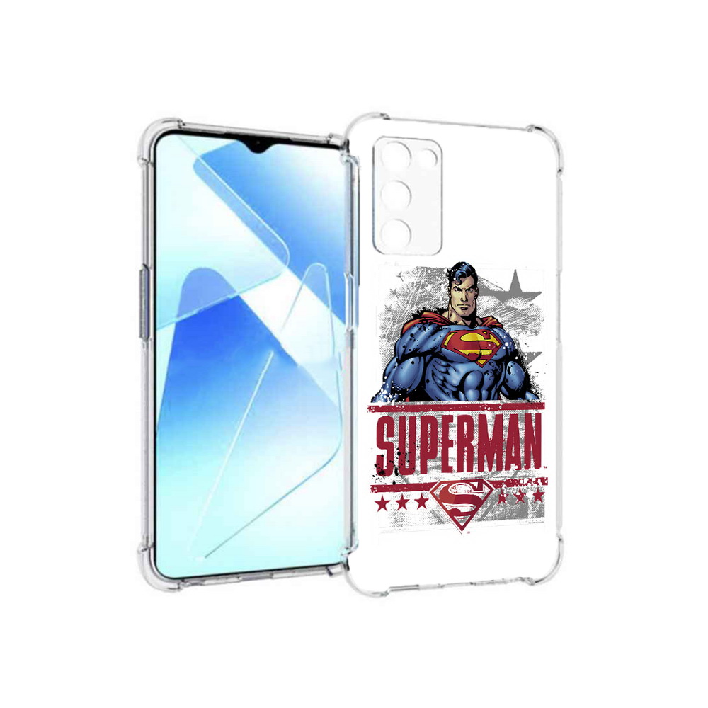 

Чехол MyPads Tocco для Infinix Zero X Pro рисунок супермен, Прозрачный, Tocco