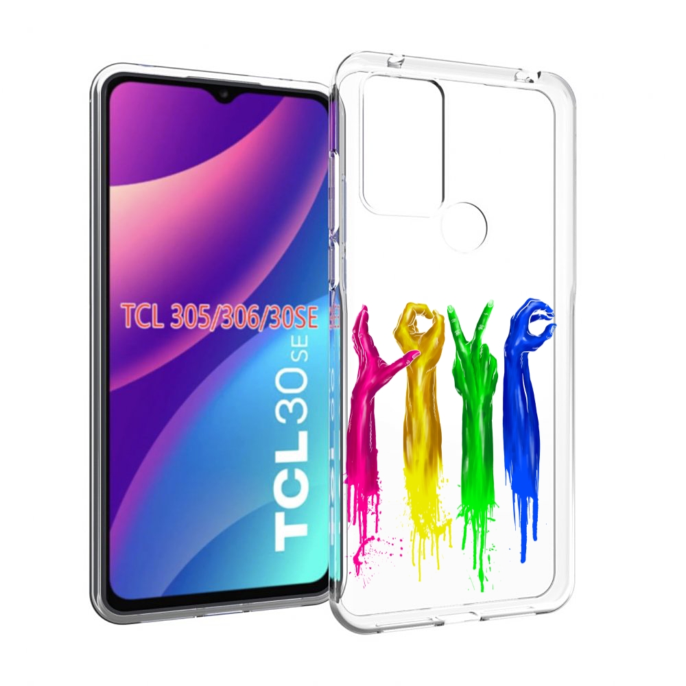

Чехол MyPads яркие руки love для TCL 30SE/305/306/30E, Tocco