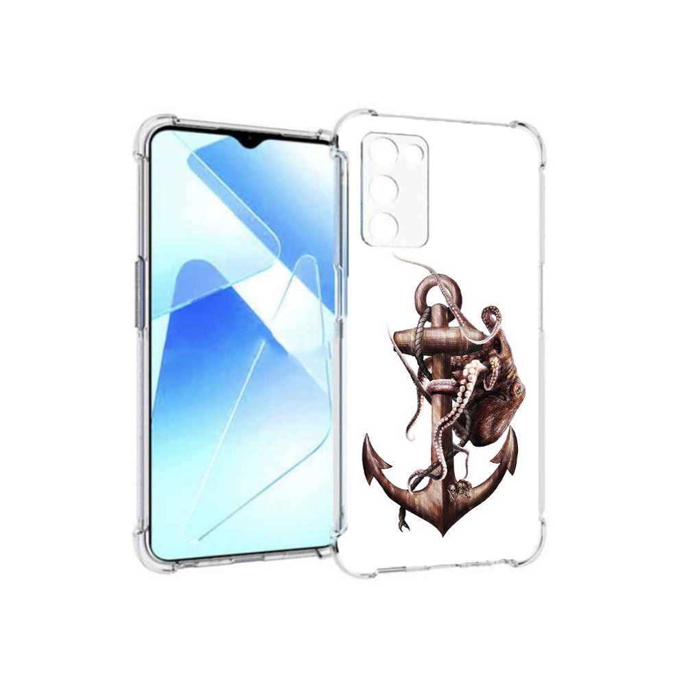 

Чехол MyPads Tocco для Infinix Zero X Pro ржавый якорь, Прозрачный, Tocco