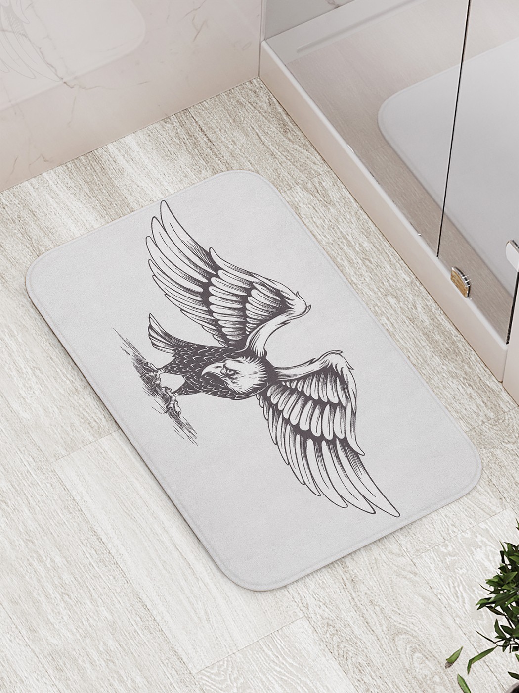 

Коврик противоскользящий для ванной, сауны, бассейна, 77х52 см bath_63503 JoyArty