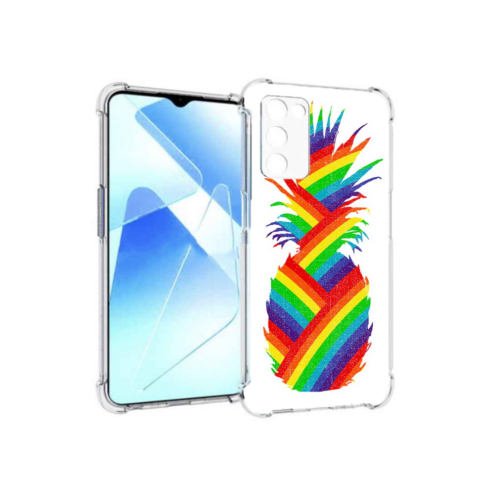 

Чехол MyPads Tocco для Infinix Zero X Pro радужный ананас, Прозрачный, Tocco