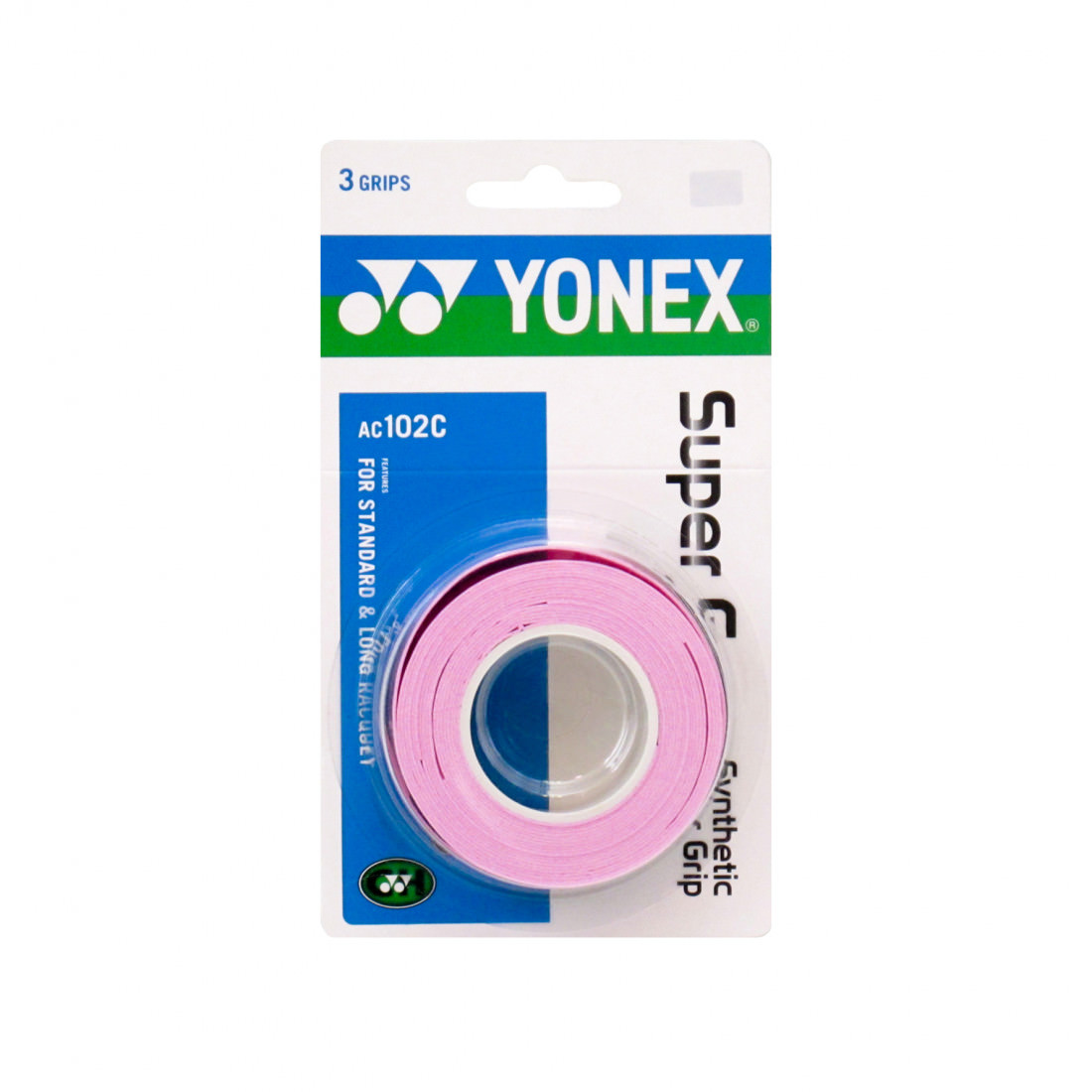 Обмотка Yonex Overgrip AC102C х3 Light Pink 1122₽