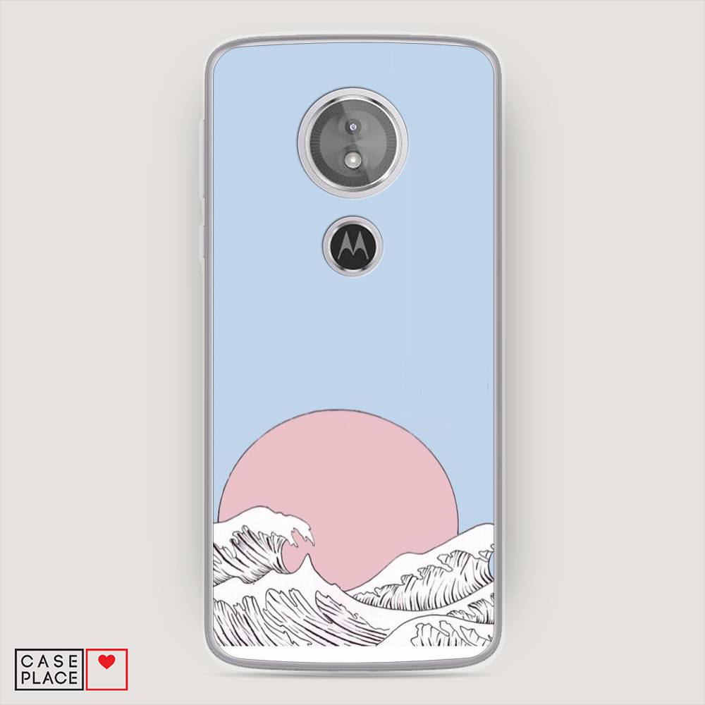 фото Силиконовый чехол "японское солнце" на motorola moto e5 awog