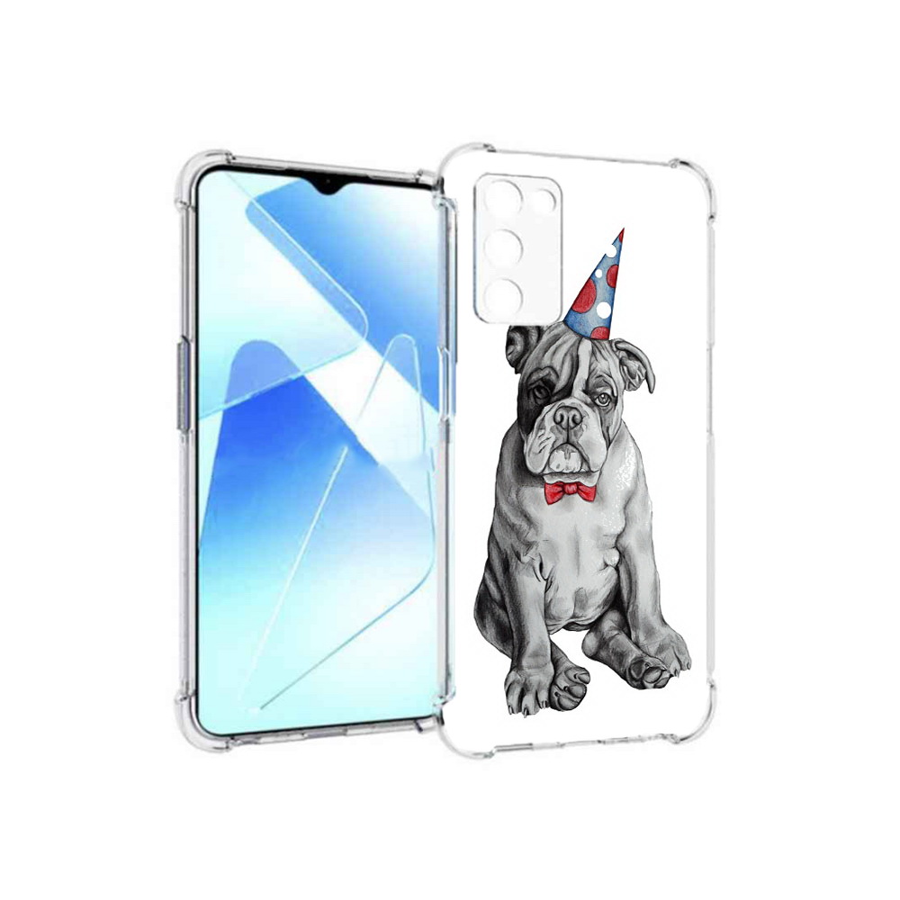 

Чехол MyPads Tocco для Infinix Zero X Pro праздничный щенок, Прозрачный, Tocco