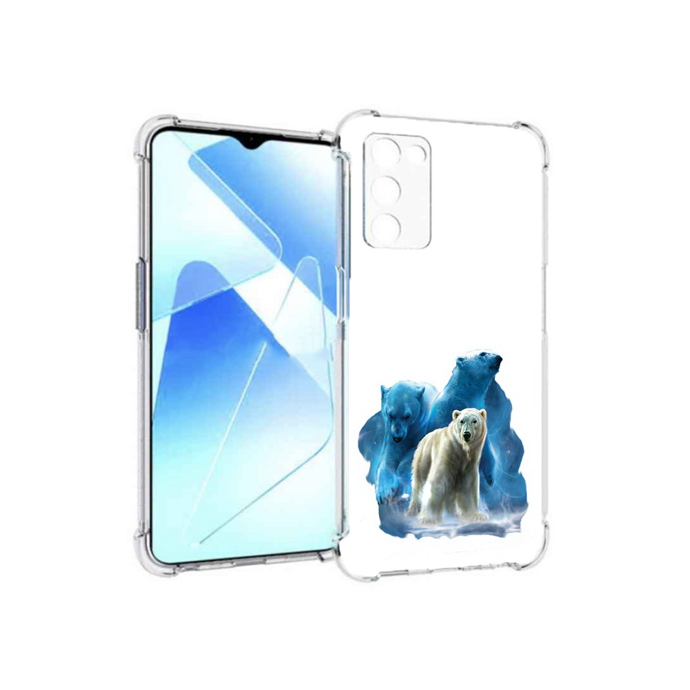 

Чехол MyPads Tocco для Infinix Zero X Pro полярный медведь, Прозрачный, Tocco