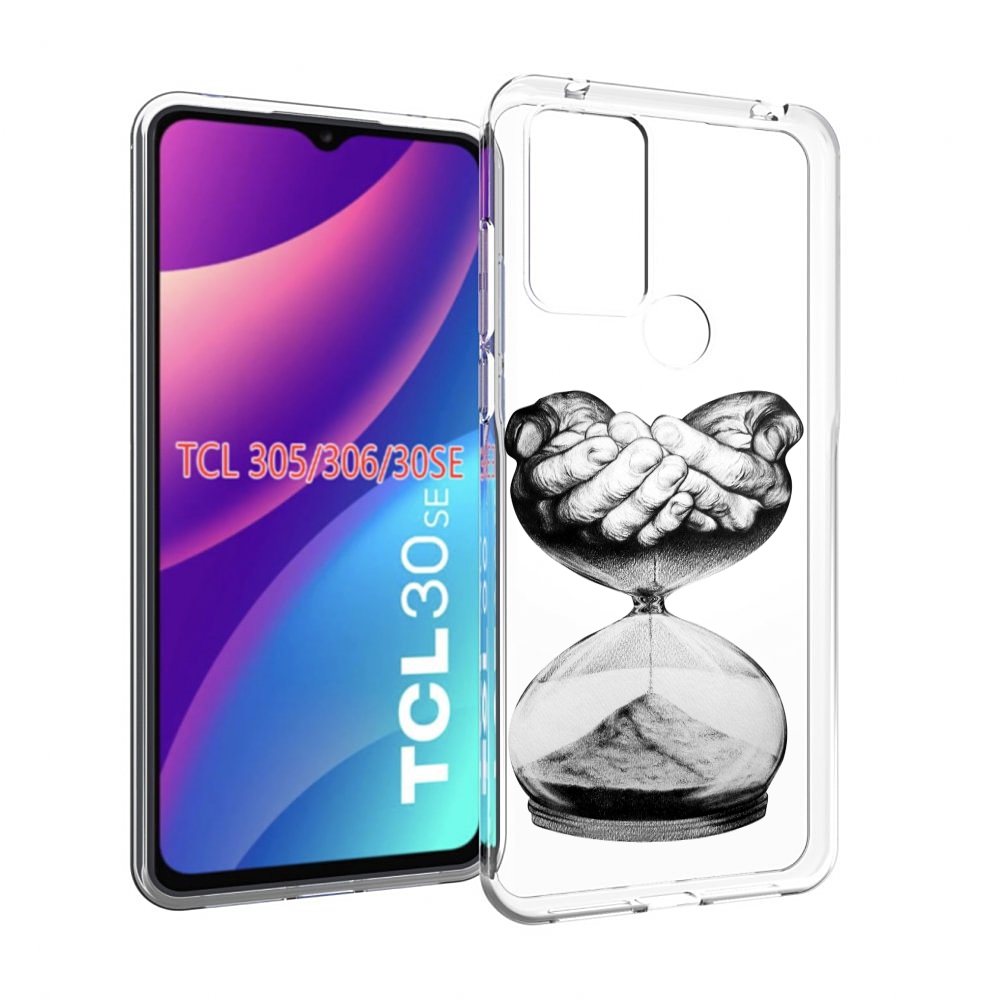 

Чехол MyPads часы жизни черно белый для TCL 30SE/305/306/30E, Tocco